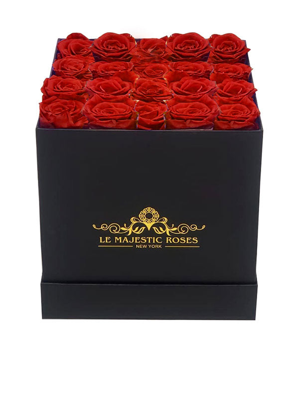 Medium Eternal Square Box – Le Majestic Roses & Decor